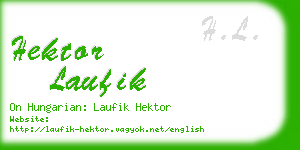 hektor laufik business card